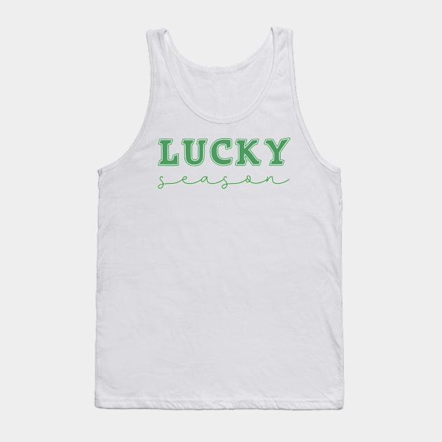 Lucky Season - St. Patrick's Day - Green St Patrick's Day - One Lucky Tank Top by Stylish Dzign